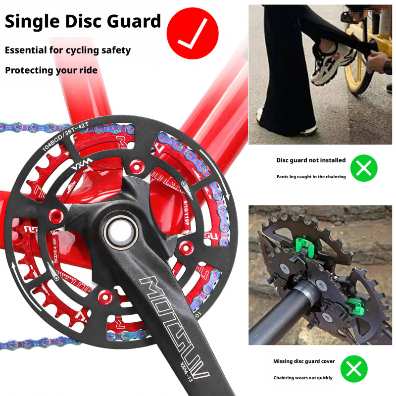 Mountain Biking Protective Gear - 104 BCD Chainring Guard for Mountain