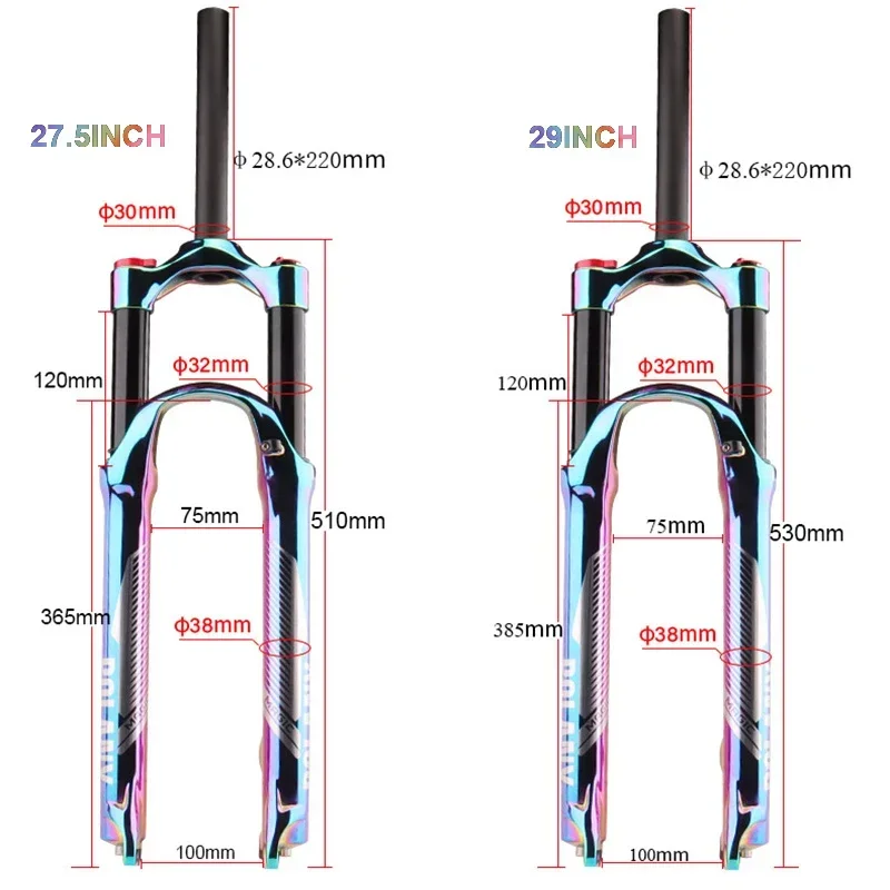 Rainbow 27.5/ 29er Suspension  - Mtb Fork Air 评论和价格