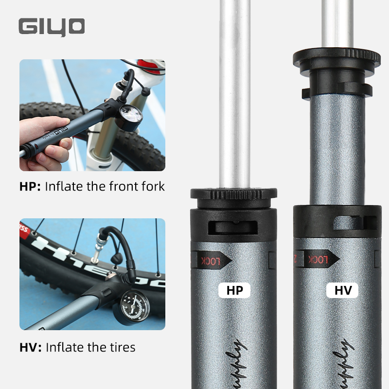 Giyo GS-41P 300psi Bicycle Sho - Mtb Fork Air 评论和价格